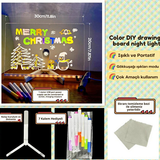 Neon Led Işıklı Yazı Çizim Tahtası