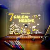 Neon Led Işıklı Yazı Çizim Tahtası