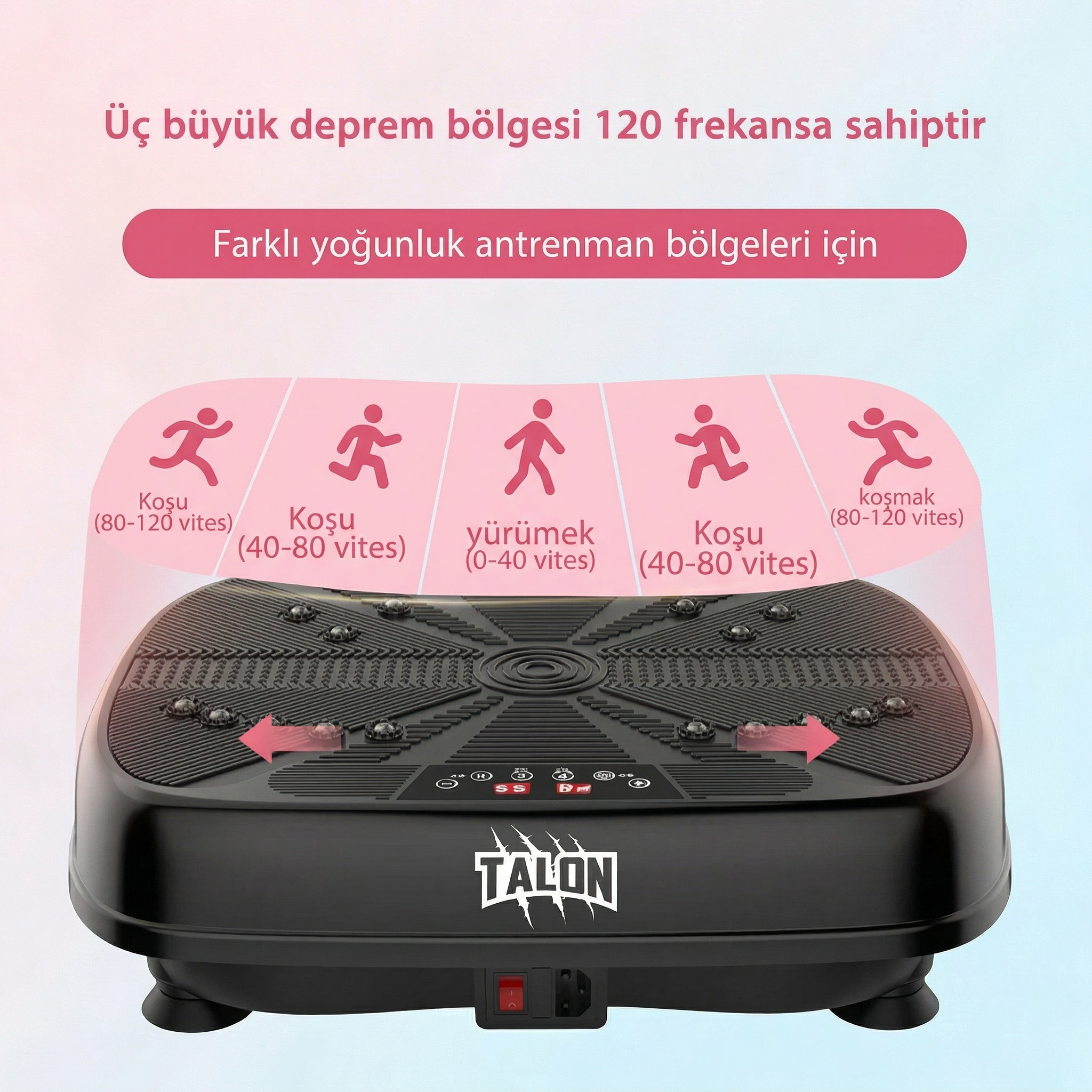 Premium Titreşimli Fitness ve Egzersiz Aleti - 99 Hız Kademeli