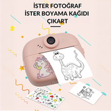 Çocuklar Çek Çıkar Anlık Baskılı Yazıcı Kamera
