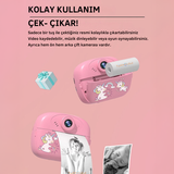 Çocuklar Çek Çıkar Anlık Baskılı Yazıcı Kamera